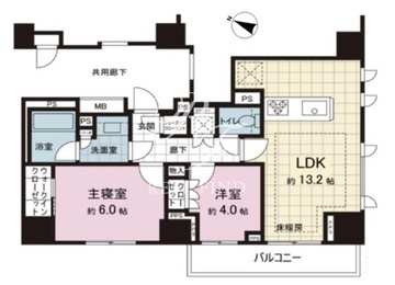 ピアース麻布十番 1001 間取り図