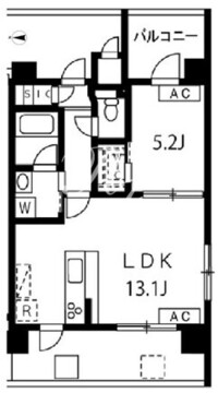 アジールコート池上 501 間取り図