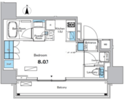 ブラウ門前仲町 1302 間取り図