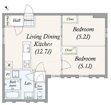 グランパセオ三宿2 201 間取り図
