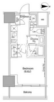 ザ・パークハビオ荏原中延駅前 411 間取り図