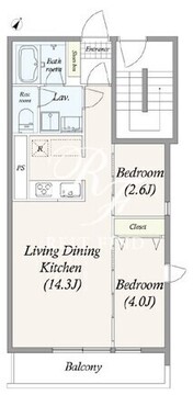 グランパセオ三宿 202 間取り図