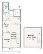 グランパセオ三宿 101 間取り図
