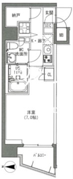 エスレジデンス雑司が谷 601 間取り図