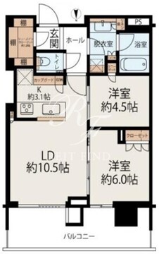 晴海フラッグ PARK-T-3113 間取り図