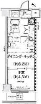 スパシエ幡ヶ谷 203 間取り図