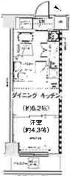 スパシエ幡ヶ谷 403 間取り図