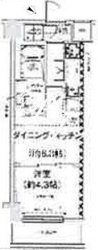 スパシエ幡ヶ谷 406 間取り図