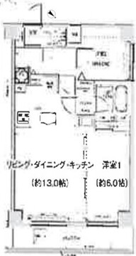 スパシエ幡ヶ谷 701 間取り図