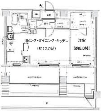 スパシエ幡ヶ谷 702 間取り図