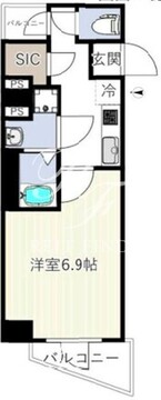 エスグランデ門前仲町 304 間取り図