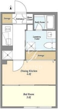 ガーデンレジデンス恵比寿 201 間取り図