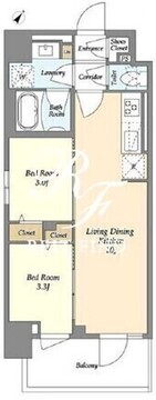 グランカーサ町屋2 404 間取り図