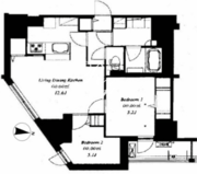フレンシア菊川 1001 間取り図