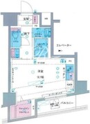 ジェノヴィア駒込駅グリーンヴェール 403 間取り図