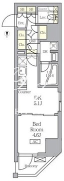 アジールコート王子 201 間取り図