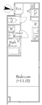 フォンス・ルーキス イズミ 204 間取り図