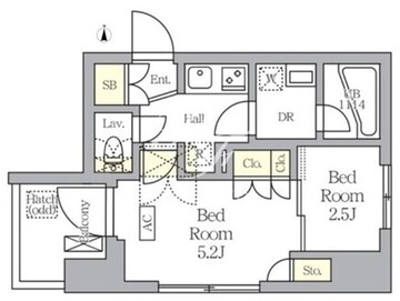 アジールコート王子 904 間取り図