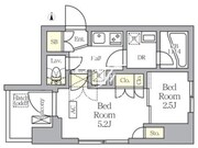 アジールコート王子 704 間取り図