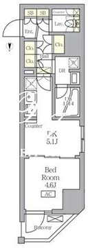 アジールコート王子 701 間取り図