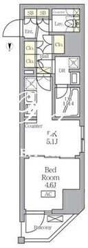 アジールコート王子 401 間取り図