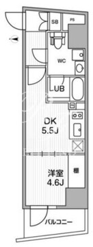 オルタナ中野 407 間取り図