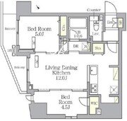 プライムガーデン大森 1106 間取り図