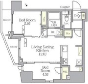 プライムガーデン大森 1006 間取り図