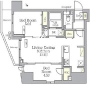 プライムガーデン大森 806 間取り図