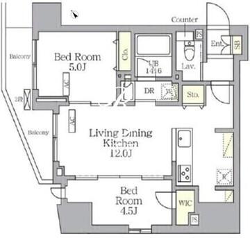 プライムガーデン大森 706 間取り図