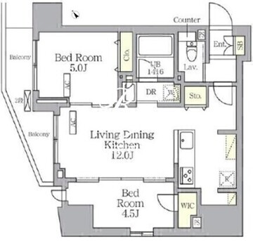 プライムガーデン大森 206 間取り図