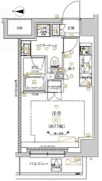 リルシア北新宿 601 間取り図