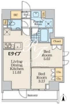 クレストコート中野富士見町 705 間取り図
