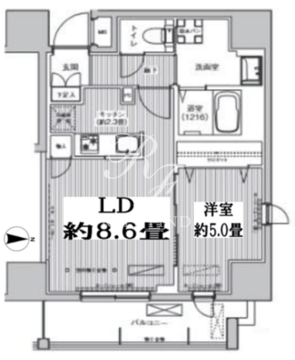 レジェンダリーガーデン赤羽イーストビュー 501 間取り図