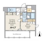 クレストコート中野富士見町 804 間取り図