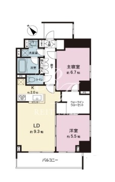 グレイスコート目黒 507 間取り図