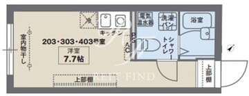 ココフラット雑司が谷 203 間取り図