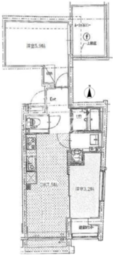 ミリアレジデンス早稲田山吹町 603 間取り図