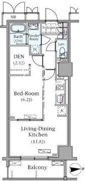 パークアクシス元浅草ステージ 509 間取り図