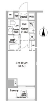 コンフォリア本所吾妻橋 207 間取り図