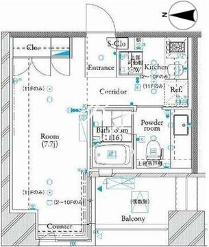 ザ・タワー芝浦 301 間取り図