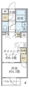 コンポジット早稲田鶴巻町 402 間取り図