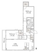 ベレオ三軒茶屋 302 間取り図