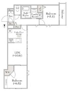 ベレオ三軒茶屋 103 間取り図