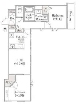 ベレオ三軒茶屋 103 間取り図