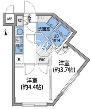 ルネサンスコート桜新町 502 間取り図
