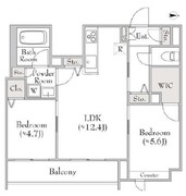 ベレオ三軒茶屋 305 間取り図 ?>