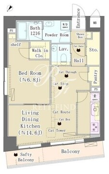 メゾンタクヤ 402 間取り図