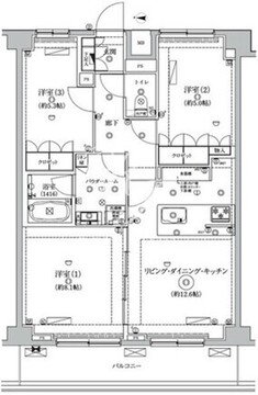 ニューミラ明大前 705 間取り図