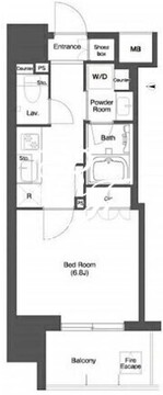 ラクラス蒲田 201 間取り図